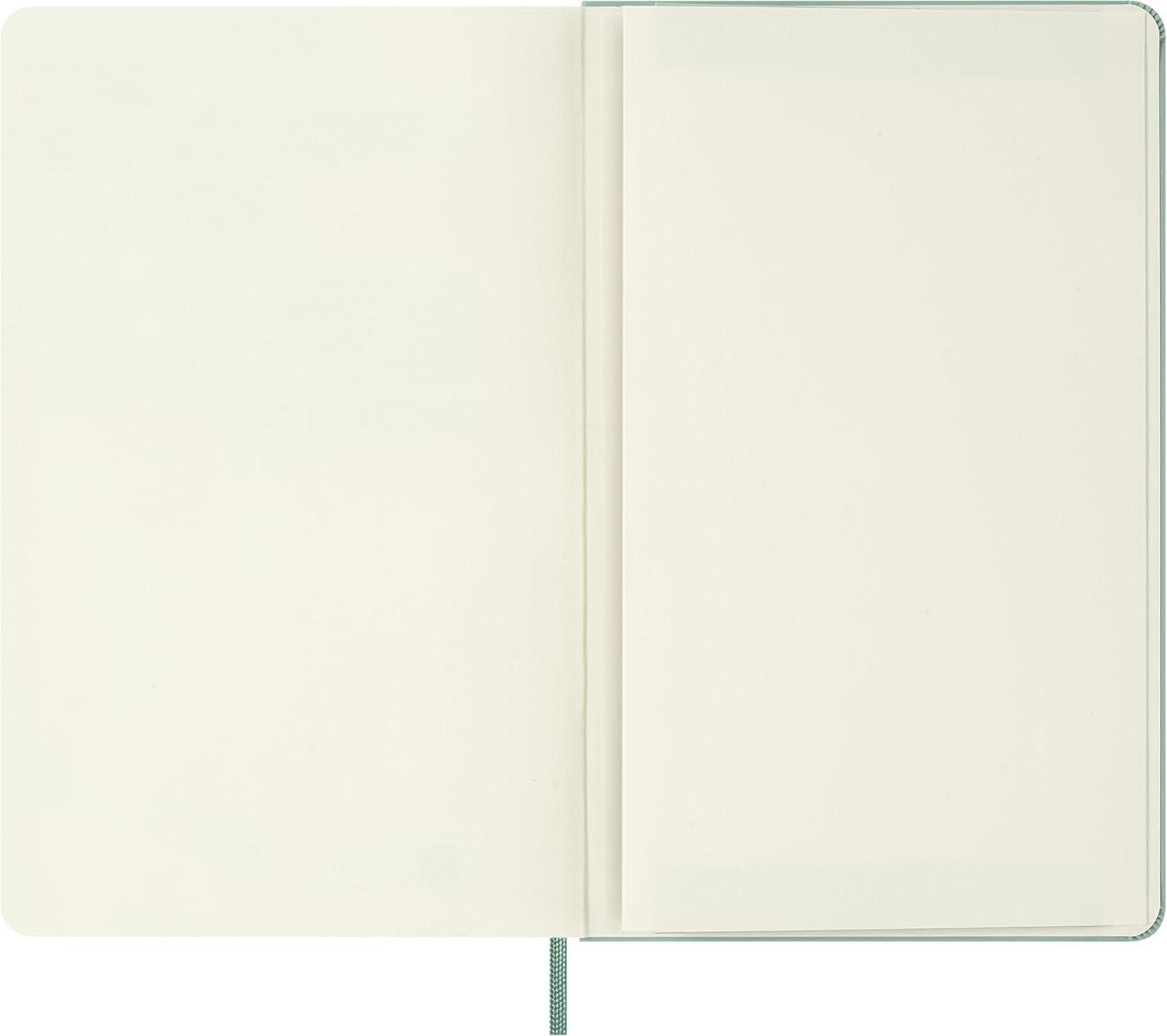 imageMoleskine Colored Patterned Notebook Hard Cover Large 5 x 825 PlainBlank Sage Green 240 Pages