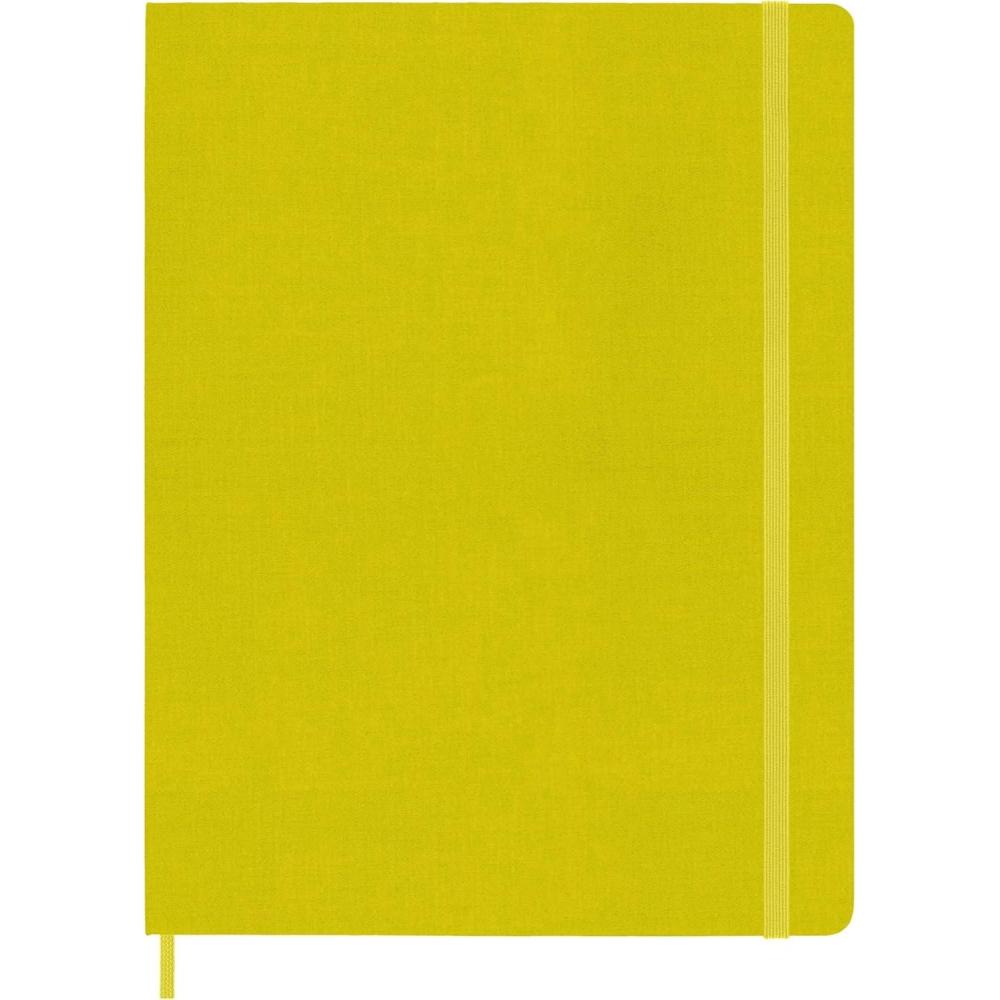 imageMoleskine Classic Notebook Hard Cover XL 75 x 95 RuledLined Hay Yellow Silk 192 Pages
