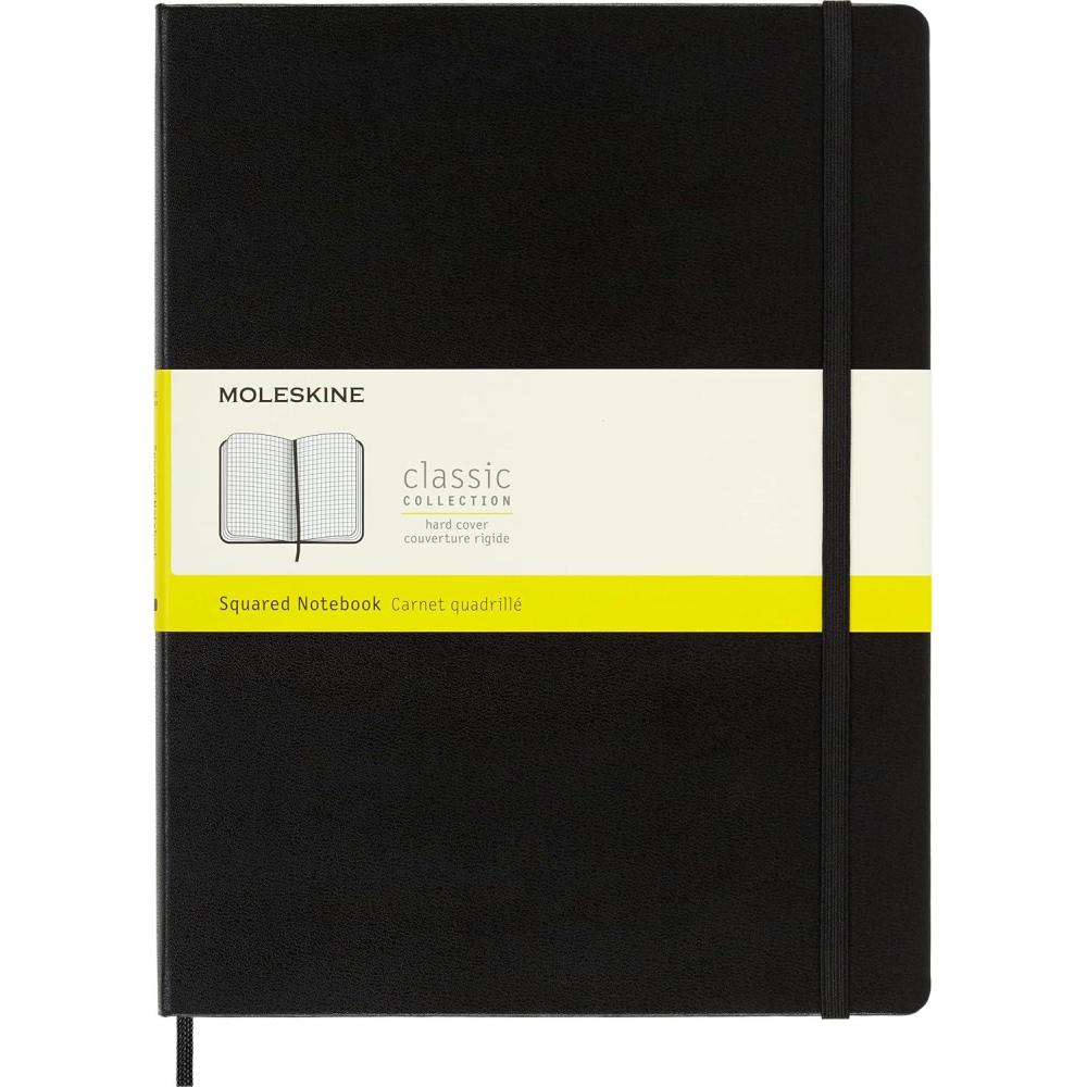 imageMoleskine Classic Notebook Hard Cover XL 75 x 95 SquaredGrid Black 192 Pages