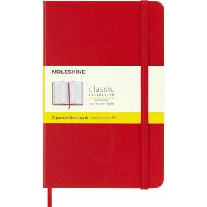 Moleskine Classic Notebook, Hard Cover, Pocket (3.5″ x 5.5″) Plain/Blank, Scarlet Red, 192 Pages(Medium)