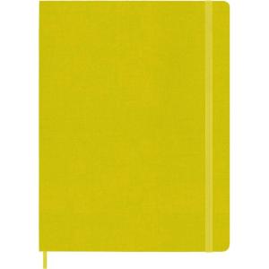 Moleskine Classic Notebook, Hard Cover, XL (7.5″ x 9.5″) Ruled/Lined, Hay Yellow (Silk), 192 Pages
