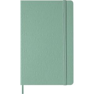Moleskine Colored Patterned Notebook, Hard Cover, Large (5″ x 8.25″) Plain/Blank, Sage Green, 240 Pages