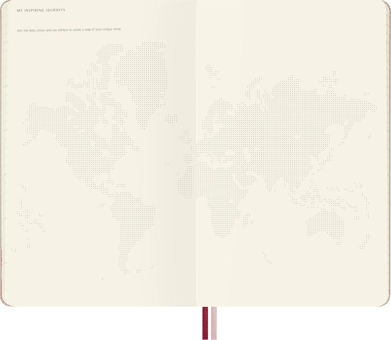 imageMoleskine Limited Edition Sakura 18 Month 20262027 Weekly Planner Hard Cover Large 5 x 825 Pink with Gold Accents 208 pages