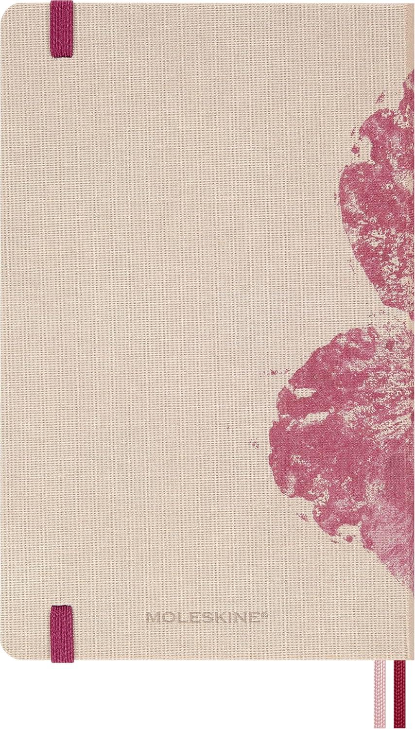 imageMoleskine Limited Edition Sakura 18 Month 20262027 Weekly Planner Hard Cover Large 5 x 825 Pink with Gold Accents 208 pages