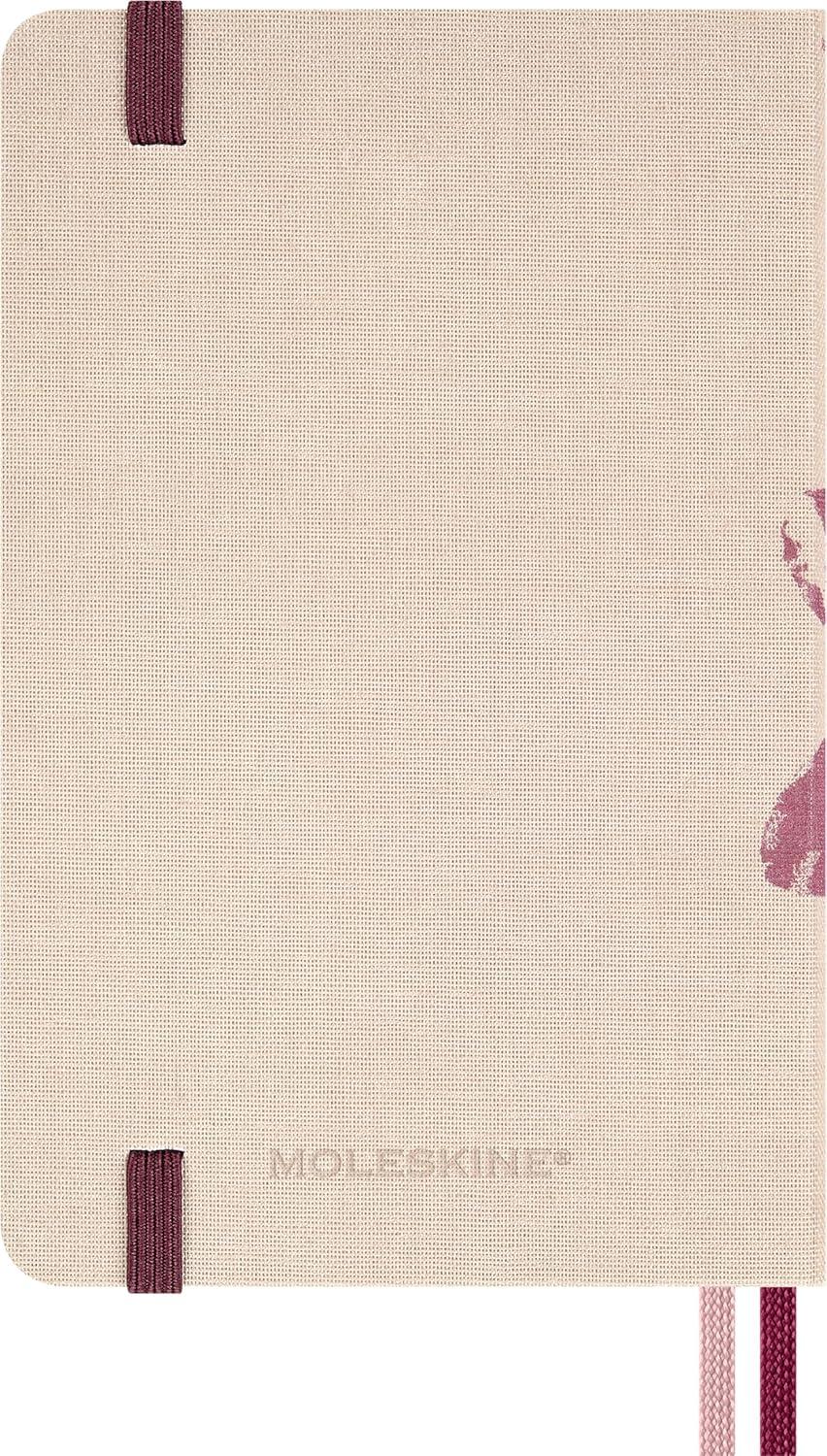 imageMoleskine Limited Edition Sakura 2026 Blossom Notebook Hard Cover Pocket 35 x 55 RuledLined Pink with Gold Accents 160 pages