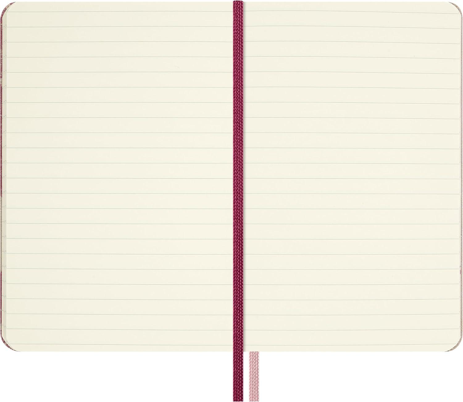 imageMoleskine Limited Edition Sakura 2026 Blossom Notebook Hard Cover Pocket 35 x 55 RuledLined Pink with Gold Accents 160 pages