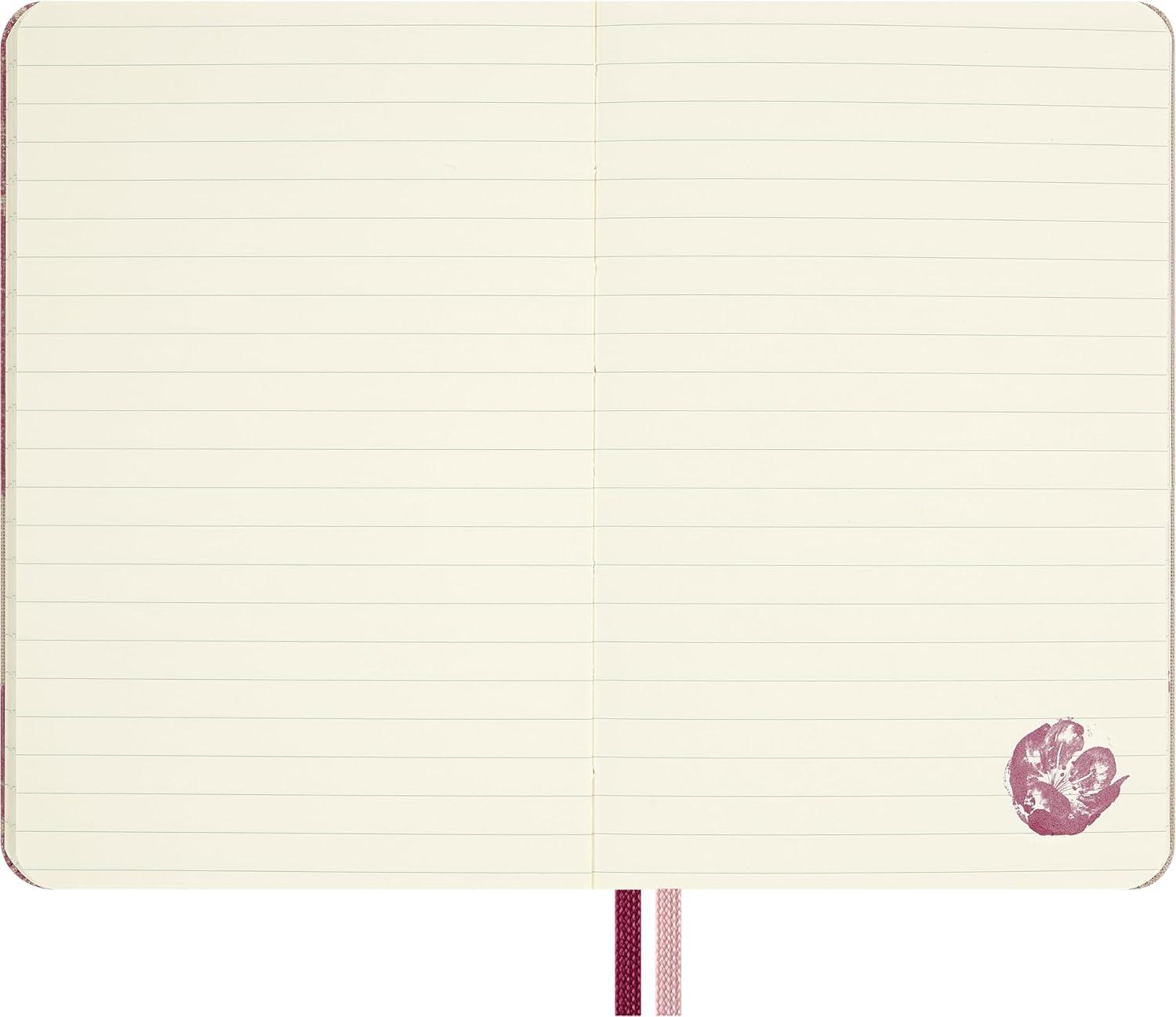 imageMoleskine Limited Edition Sakura 2026 Blossom Notebook Hard Cover Pocket 35 x 55 RuledLined Pink with Gold Accents 160 pages