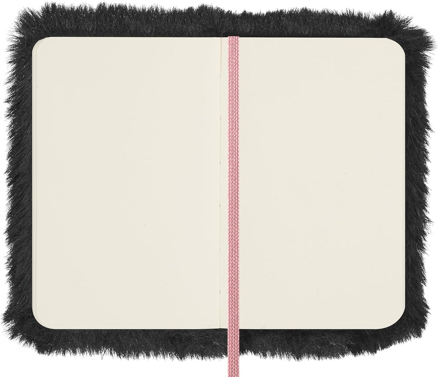 imageMoleskine x BLACKPINK Limited Edition Faux Fur Notebook Hard Cover XS 275 x 4 PlainBlank Black 160 Pages in Gift Box