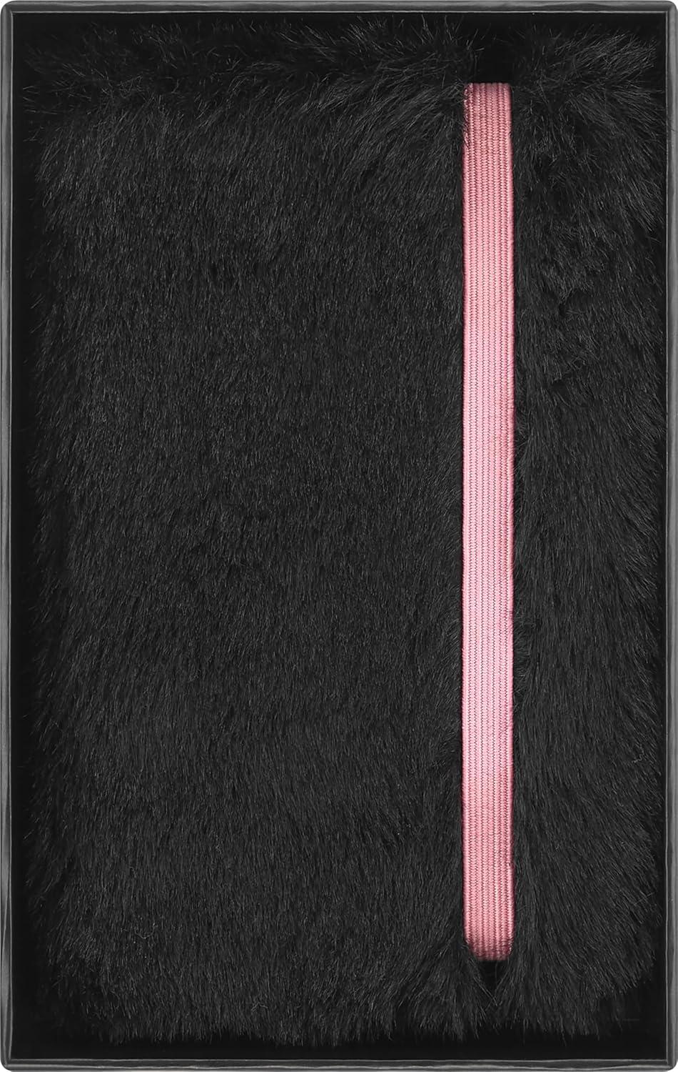imageMoleskine x BLACKPINK Limited Edition Faux Fur Notebook Hard Cover XS 275 x 4 PlainBlank Black 160 Pages in Gift Box