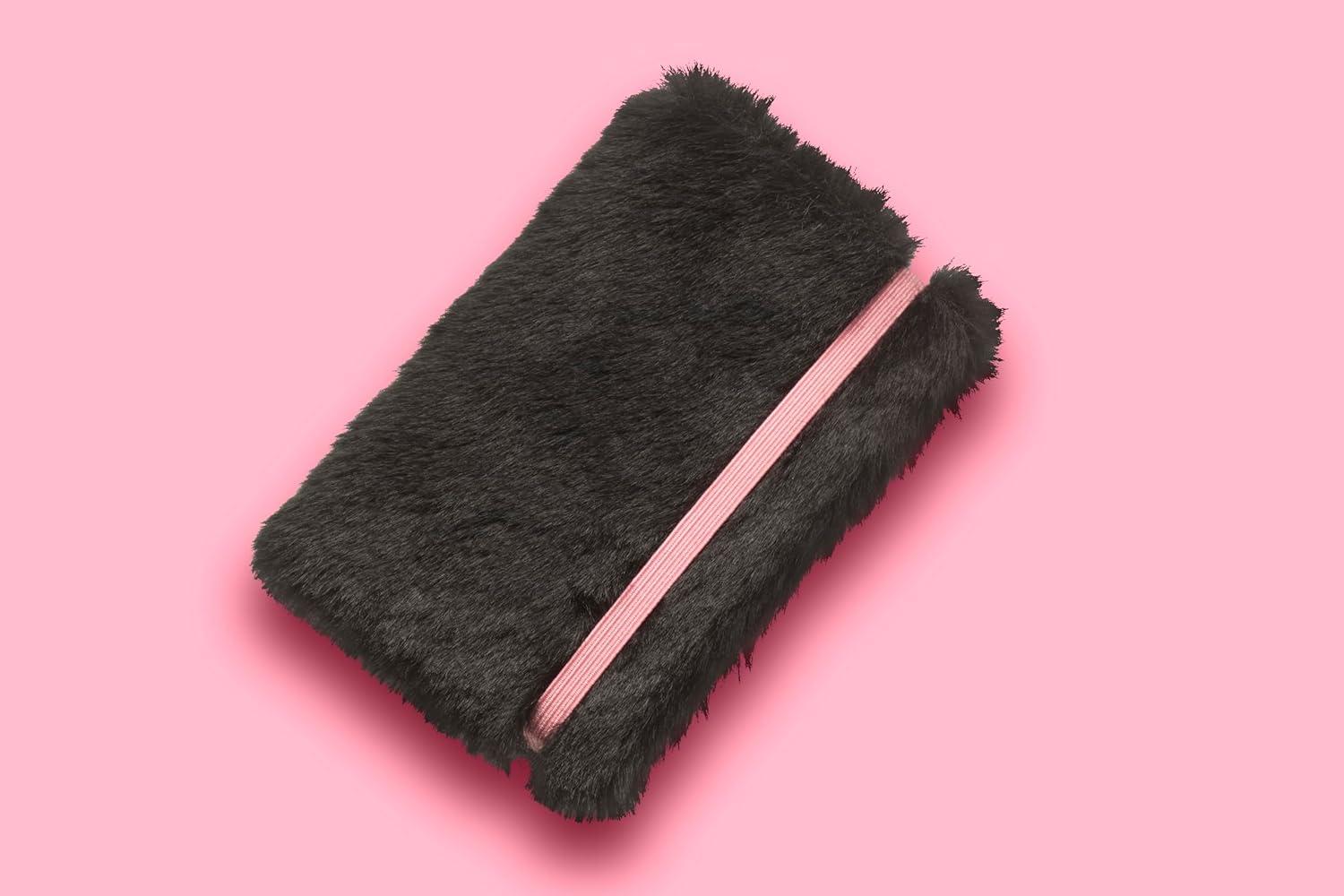 imageMoleskine x BLACKPINK Limited Edition Faux Fur Notebook Hard Cover XS 275 x 4 PlainBlank Black 160 Pages in Gift Box