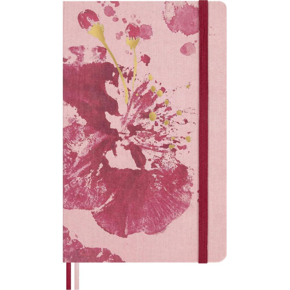 imageMoleskine Limited Edition Sakura 2026 Blossom Notebook Hard Cover Large 5 x 825 PlainBlank Pink with Gold Accents 176 pages