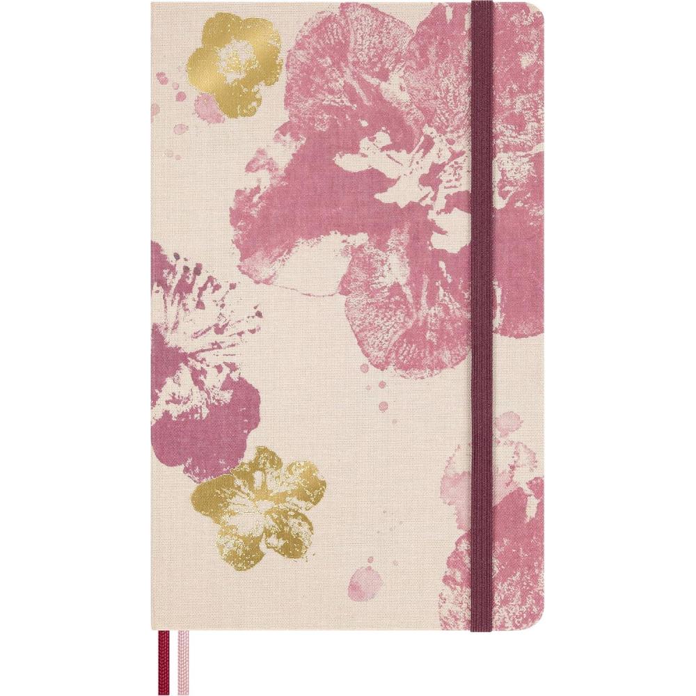 imageMoleskine Limited Edition Sakura 2026 Blossom Notebook Hard Cover Large 5 x 825 RuledLined Pink with Gold Accents 176 pages