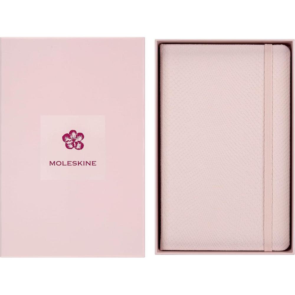 imageMoleskine Limited Edition Sakura 2026 Precious amp Ethical Vegea Notebook in Gift box Soft Cover Large 5 x 825 RuledLined Pink 176 pages
