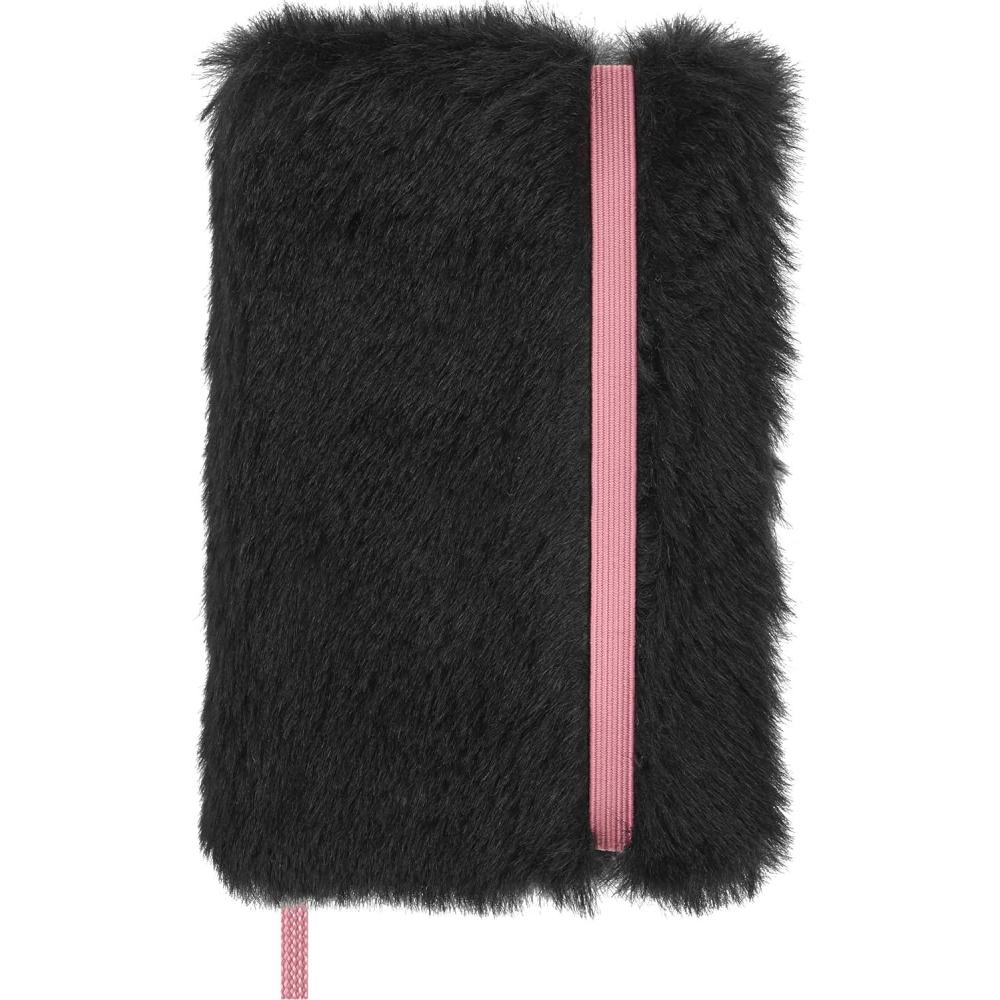 imageMoleskine x BLACKPINK Limited Edition Faux Fur Notebook Hard Cover XS 275 x 4 PlainBlank Black 160 Pages in Gift Box