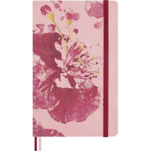Moleskine Limited Edition Sakura 2026 Blossom Notebook, Hard Cover, Large (5″ x 8.25″) Plain/Blank, Pink with Gold Accents, 176 pages