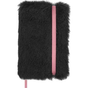 Moleskine x BLACKPINK Limited Edition Faux Fur Notebook, Hard Cover, XS (2.75″ x 4″), Plain/Blank, Black, 160 Pages, in Gift Box