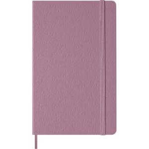 Moleskine Colored Patterned Notebook, Hard Cover, Large (5″ x 8.25″) Plain/Blank, Majestic Pink, 240 Pages