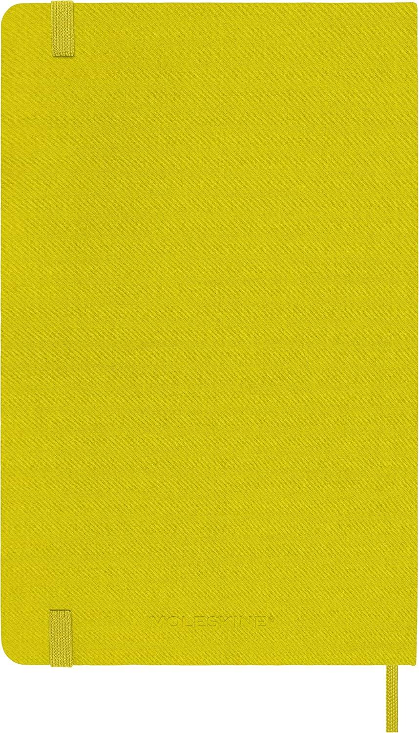 imageMoleskine Classic Notebook Hard Cover Large 5 x 825 RuledLined Hay Yellow Silk 240 Pages