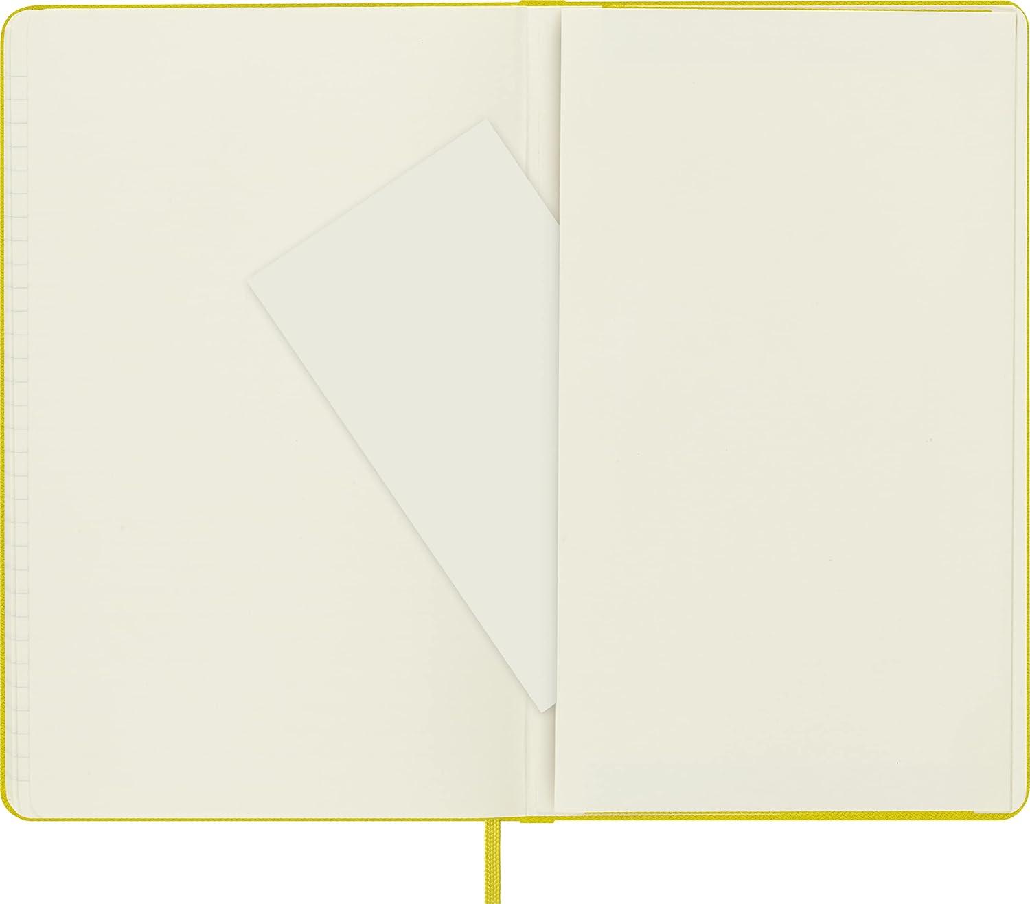 imageMoleskine Classic Notebook Hard Cover Large 5 x 825 RuledLined Hay Yellow Silk 240 Pages