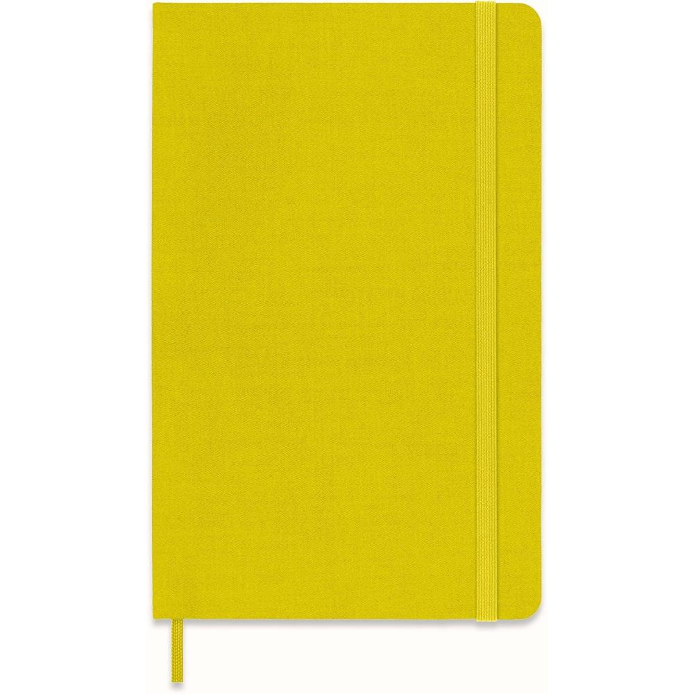imageMoleskine Classic Notebook Hard Cover Large 5 x 825 RuledLined Hay Yellow Silk 240 Pages