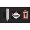 imageMoleskine Notebook Personalization Pins UK Country Pins  Teapot amp Phone Box Set of 2Gold