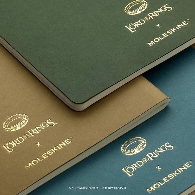 imageMoleskine Limited Edition The Lord of the Rings Cahier Journals Set of 3 Soft Cover XL 75 x 975 RuledLined 120 Pages