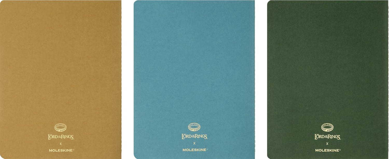imageMoleskine Limited Edition The Lord of the Rings Cahier Journals Set of 3 Soft Cover XL 75 x 975 RuledLined 120 Pages