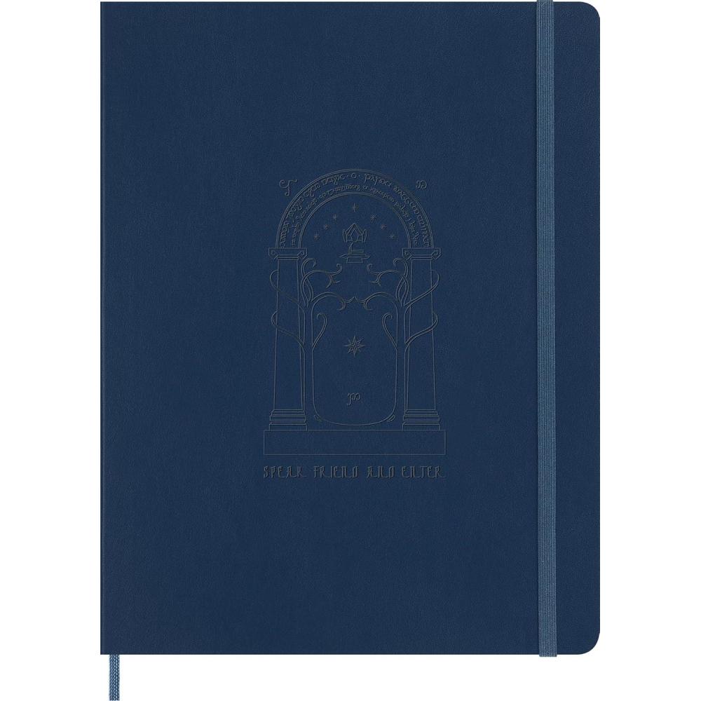 imageMoleskine Limited Edition The Lord of the Rings Notebook Soft Cover XL 75 x 975 RuledLined Doors of Durin Graphic 192 Pages
